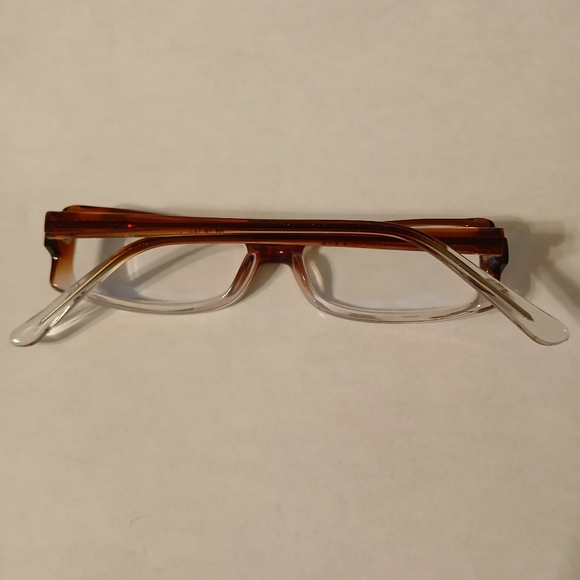 Women's Brown/Clear Square Shaped Eyeglasses Frames 50-16-135 mm - Picture 2 of 8